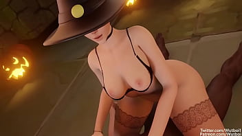 Tracer has fun on halloween