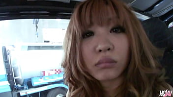 Naughty asian babe sarina tsubaki sucking cock in public