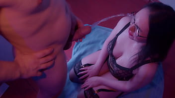 Lecherous boy pissing on face his slattern's and anal fuck her and she gets cum