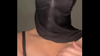 Solo arab girl in hijab grabs her muslim tits • slutty titties show for you