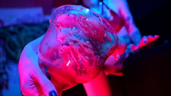 Sexy feet crushing cup noodles