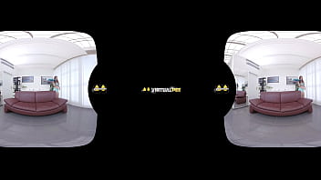 Antonia sainz is caught peeing her pants in vr porn scene