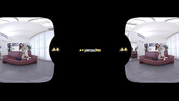 Antonia sainz is caught peeing her pants in vr porn scene