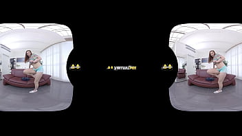 Antonia sainz is caught peeing her pants in vr porn scene