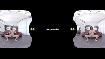 Antonia sainz is caught peeing her pants in vr porn scene