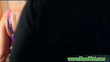 Hot japanese gives wet nuru massage 26