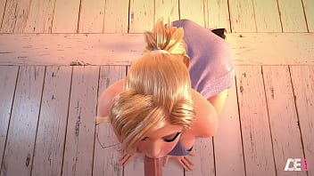 Минет от блондинки