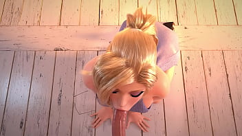 Минет от блондинки