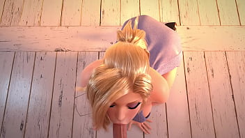 Минет от блондинки