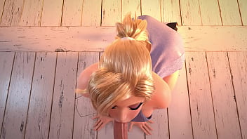 Минет от блондинки