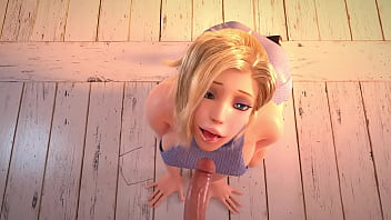 Минет от блондинки