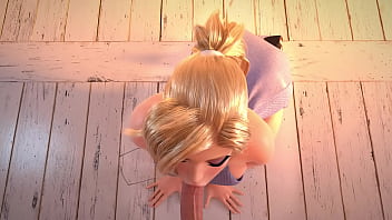 Минет от блондинки