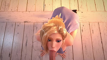 Минет от блондинки