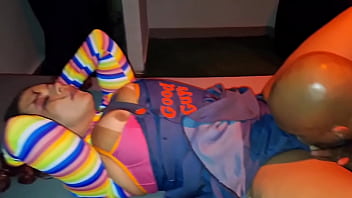 Halloween tranzei com meu cunhado na festa a fantasia