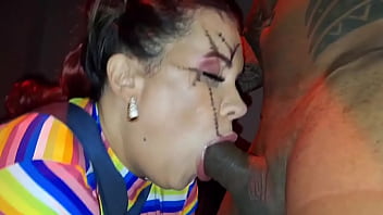 Halloween tranzei com meu cunhado na festa a fantasia