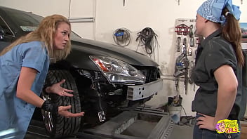 Super busty chick has dirty fun with the other