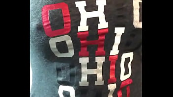 Playing with my tits after a stressful football game