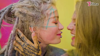 Split tongue lesbians tattooed toy play anal and atm adventures