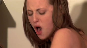 Threesome double penetration with great brunette