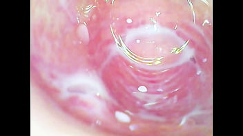 Pussy roller coaster glass dildo deep in the tight juicy pussy