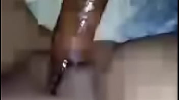 She fucks herself with dildo