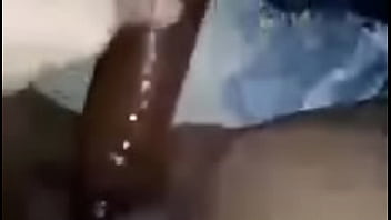 She fucks herself with dildo