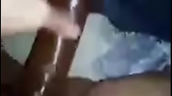 She fucks herself with dildo