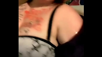 Mature busty with tattoos on her tits dances weird Mature busty with tattoos on her tits dances weird