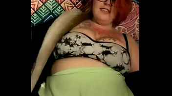 Mature busty with tattoos on her tits dances weird Mature busty with tattoos on her tits dances weird