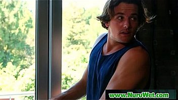 Hot sexy babe gives nuru massage and handjob 07