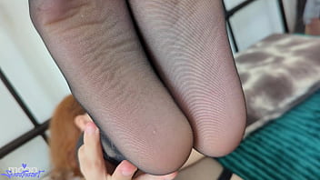 Close up sex with young wife in stockings