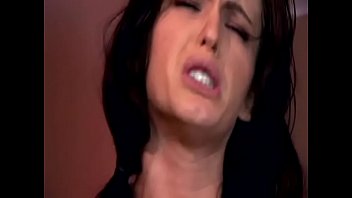 Two stunned babes with amazing boobs share cock on the sofa