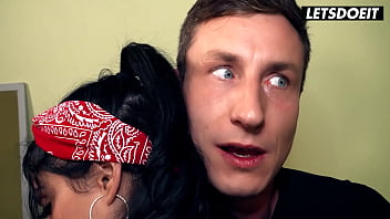 Cute latina hardcore sexual adventure at hostel