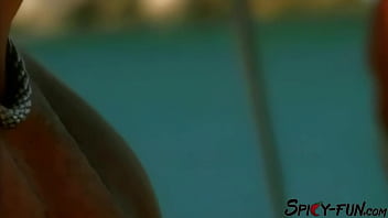 Amazing vintage threesome on a sailboat