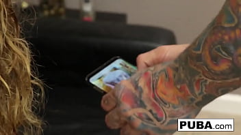 Hot spinner gets banged hard