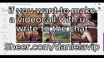 Videollamada por zoom mostrando masajes eroticos