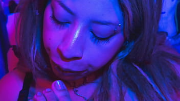 Paola loves to suck her toes