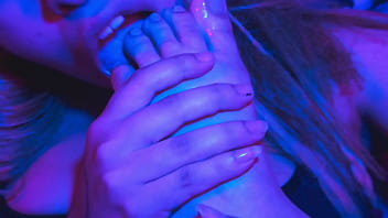 Paola loves to suck her toes