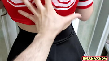 Shy shanaxnow in pigtails enjoy being fingering her pussy