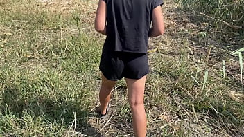 A compilation of public pissing and creampies in nature road trip pov