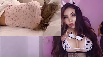 Convence a su inocente hermanastra de coger a escondidas