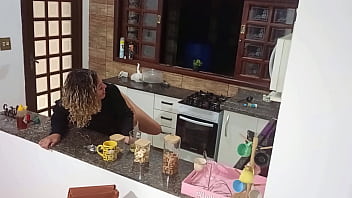 Anal sex with hotwife unfaithful wife in the bar pantry