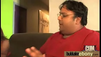 Ebony honey in group interracial sex orgy 15