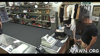 Pretty wench sex in shop