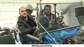 Sexy wild chick gets paid to fuck 18