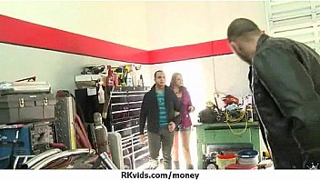 Sexy wild chick gets paid to fuck 18