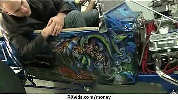 Sexy wild chick gets paid to fuck 18