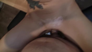 My horny step daddy fucking my tight pussy in the kitchen