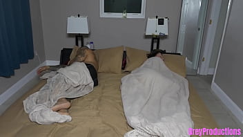 Sharing a bed with my step brother for the weekend