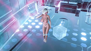 Mature cybernetic doll seduces you to test an improved breeding program